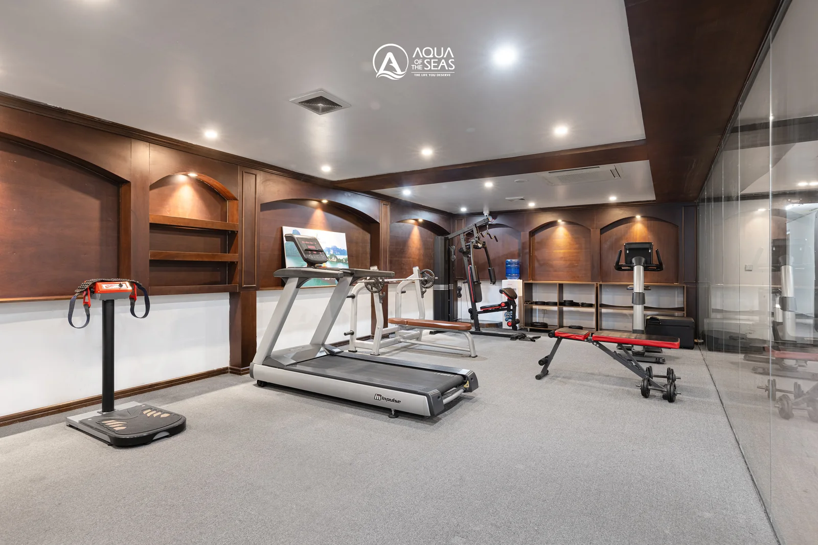 Phòng gym trang bị mới trên du thuyền Aqua Of The Seas