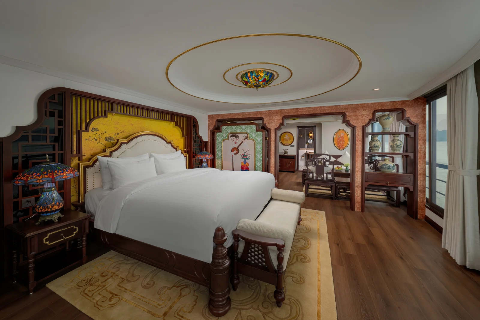 Suite Majestic du thuyền L'amour có xông đá muối Himalaya